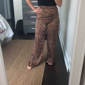 Nasty Gal Leopard Pants